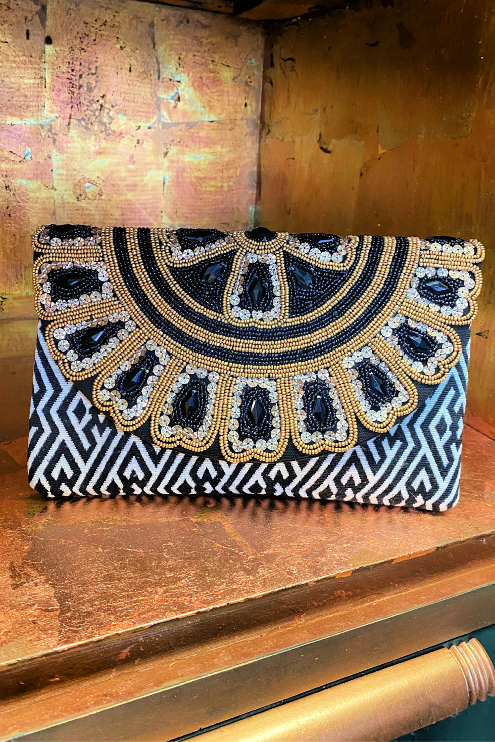 Beaded Boho Clutch